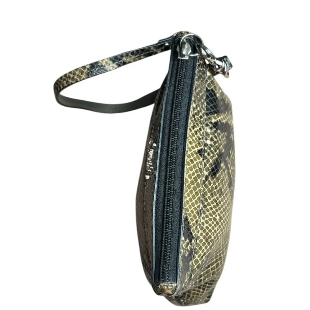 Coach Soho Embossed Exotic‎ Madison  Snakeskin Printed Wristlet